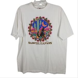 Vintage PowerPro by Oneita Sabino Canyon Graphic Tee White size XL